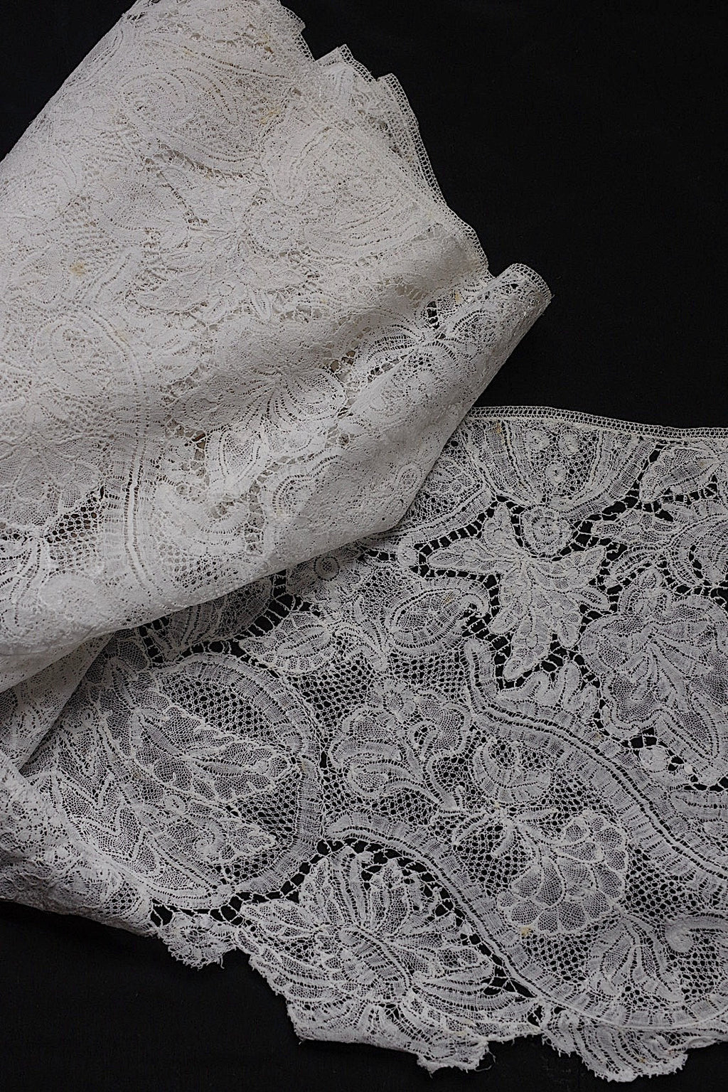 アンティークレース　dentelle antique　デュシェス　360cm .FR a l'epoque