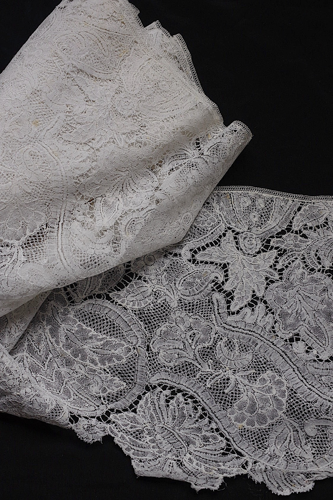 アンティークレース　dentelle antique　デュシェス　360cm .FR a l'epoque