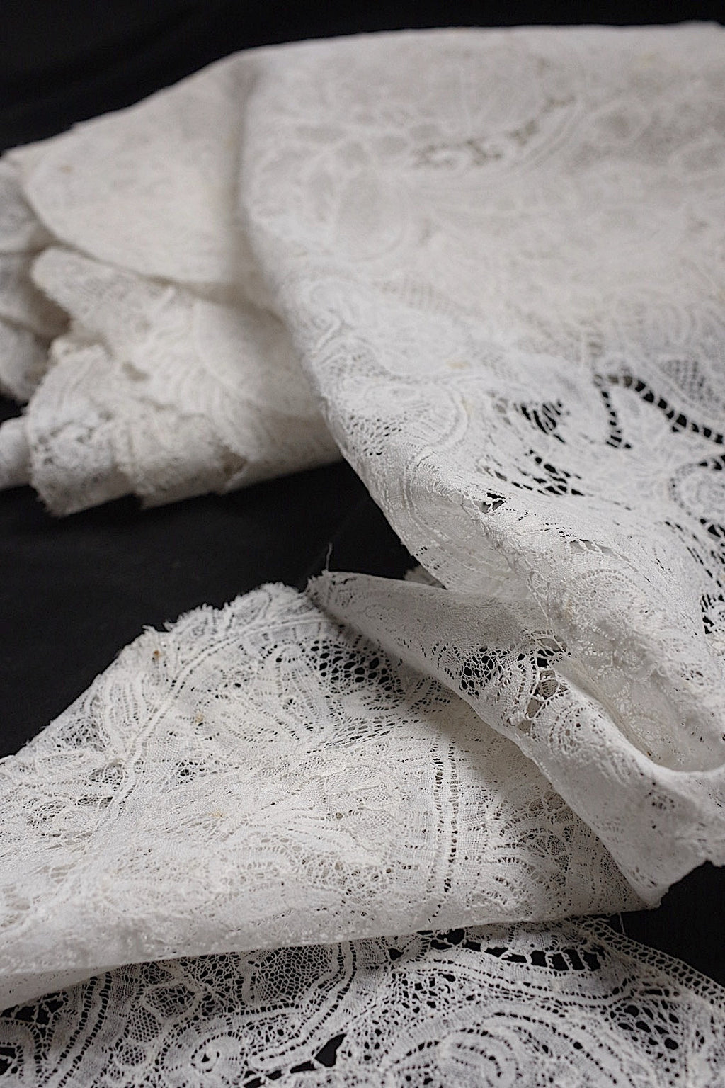 アンティークレース　dentelle antique　デュシェス　360cm .FR a l'epoque