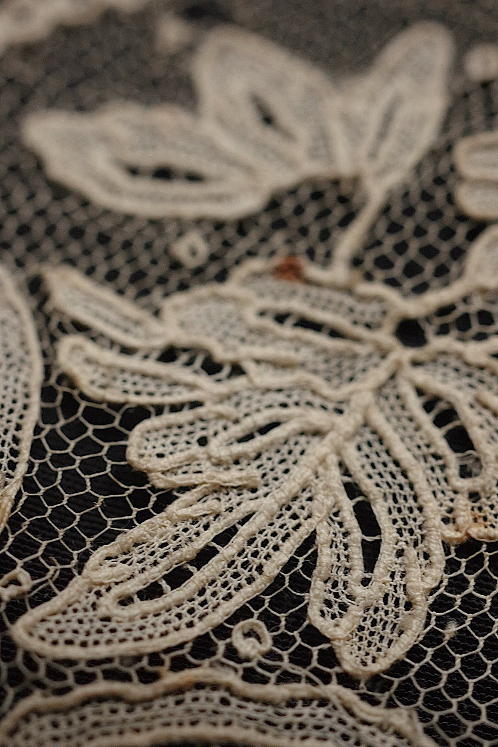 アンティークレース　dentelle antique　襟 .FR a l'epoque