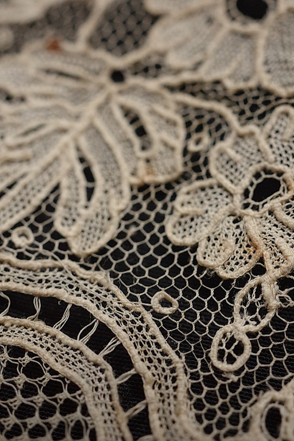 アンティークレース　dentelle antique　襟 .FR a l'epoque