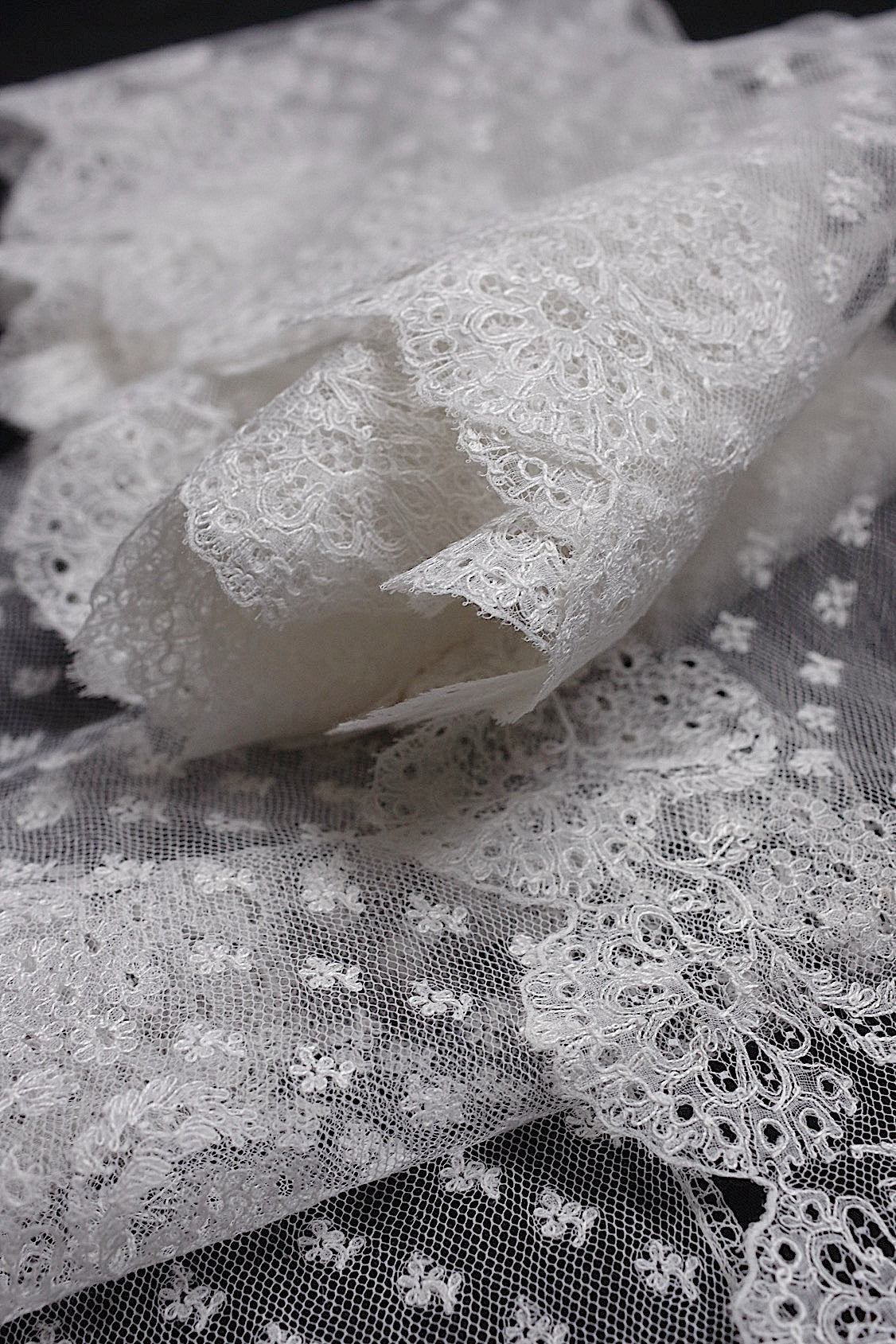 アンティークレース　dentelle antique 220＋90cm マリンヌレース .FR a l'epoque