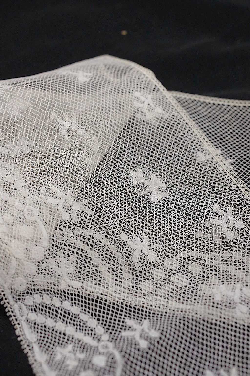 アンティークレース　dentelle antique 350cm ヴァランシエンヌ .FR a l'epoque