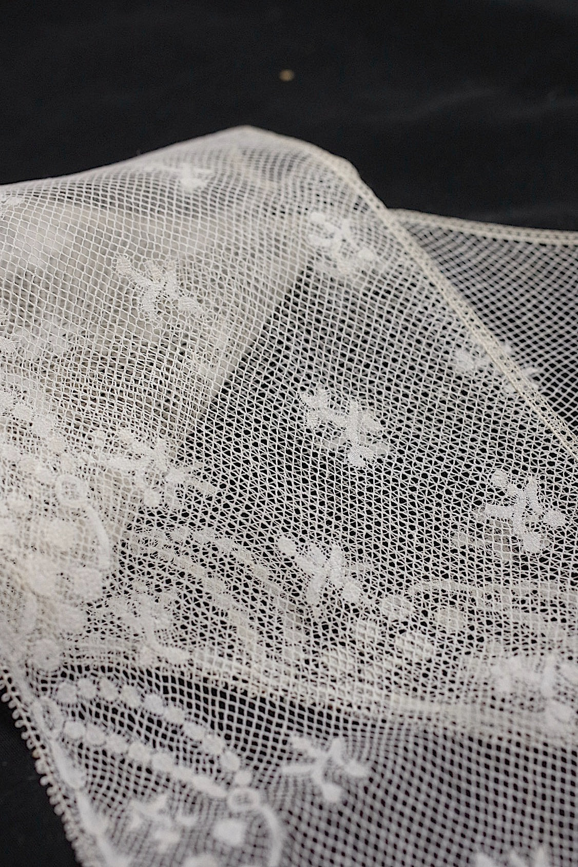 アンティークレース　dentelle antique 350cm ヴァランシエンヌ .FR a l'epoque