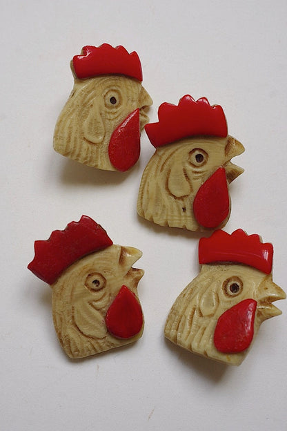 アンティークボタン　bouton antique coq .FR a l'epoque