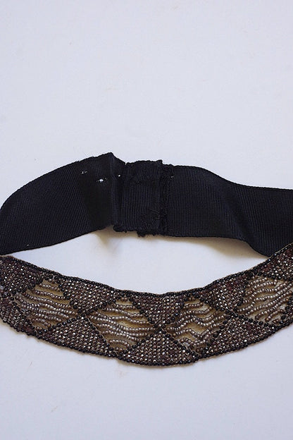 アンティークチョーカー　antique collier ビーズチョーカー .FR a l'epoque