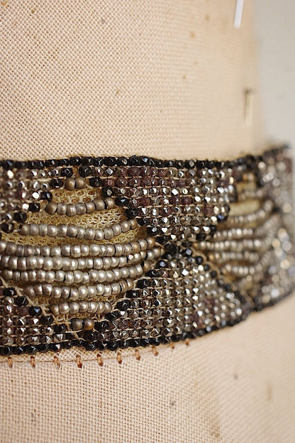 アンティークチョーカー　antique collier ビーズチョーカー .FR a l'epoque