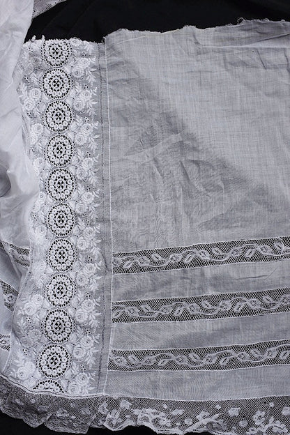 アンティークレース　dentelle ancinne レース生地はぎれ1 .FR a l'epoque