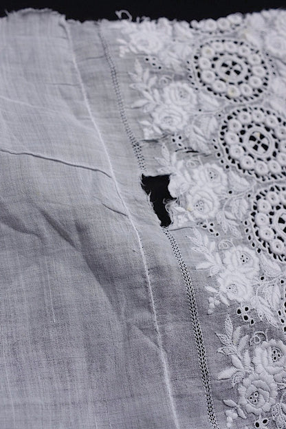 アンティークレース　dentelle ancinne レース生地はぎれ1 .FR a l'epoque