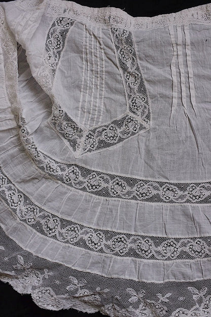 アンティークレース　dentelle ancinne レース生地はぎれ2 .FR a l'epoque