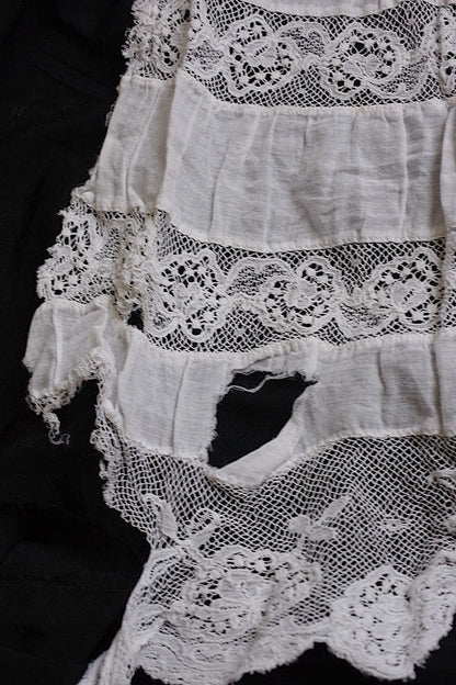 アンティークレース　dentelle ancinne レース生地はぎれ2 .FR a l'epoque