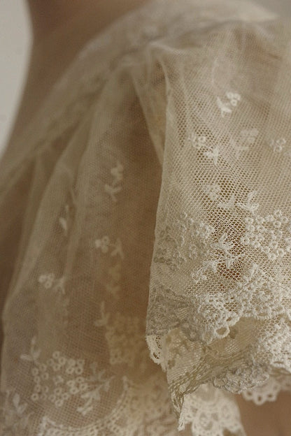アンティークレース　dentelle ancinne ショール .FR a l'epoque