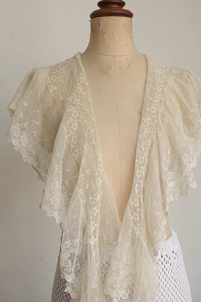 アンティークレース　dentelle ancinne ショール .FR a l'epoque