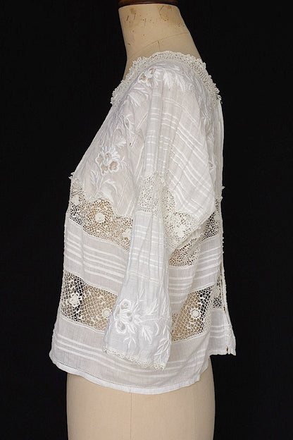 アンティークブラウス　vêtement  antique blouse7 .FR a l'epoque