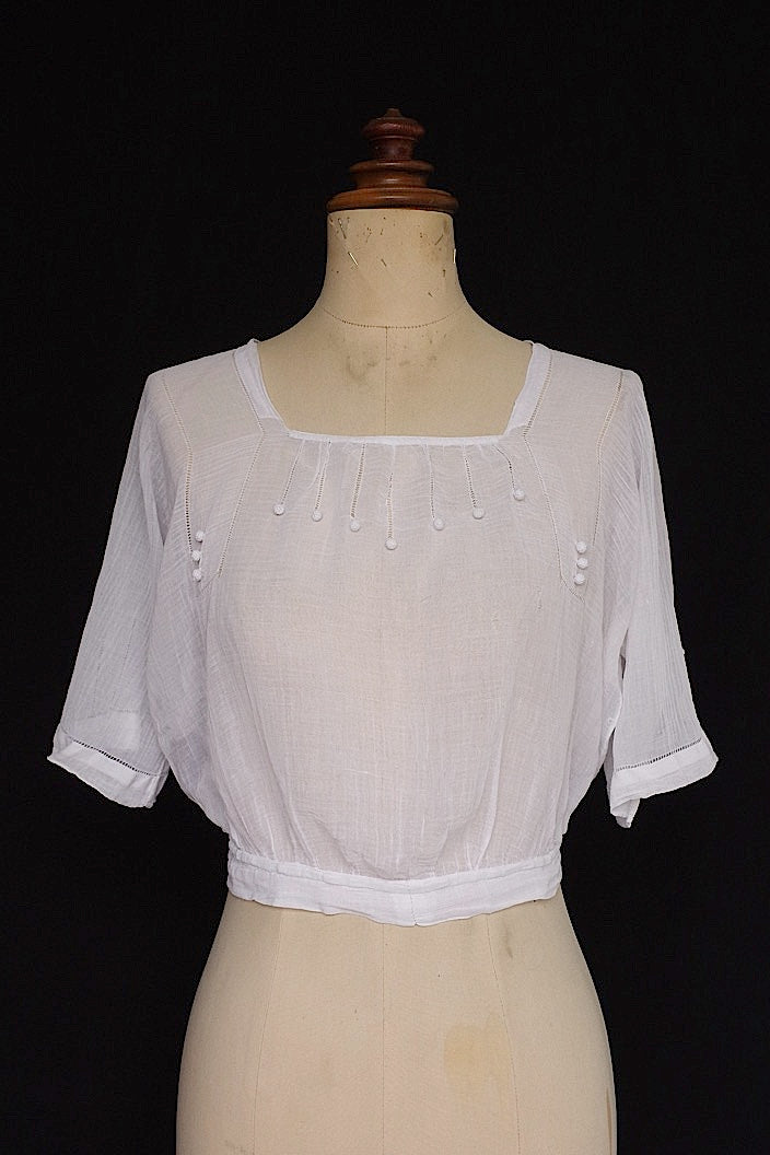 アンティークブラウス　vêtement  antique blouse8 .FR a l'epoque
