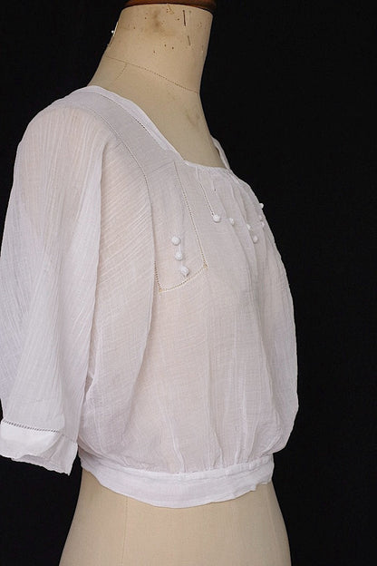 アンティークブラウス　vêtement  antique blouse8 .FR a l'epoque