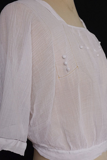 アンティークブラウス　vêtement  antique blouse8 .FR a l'epoque