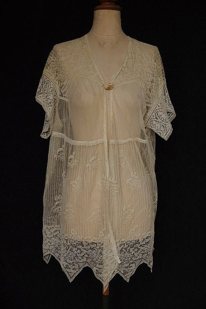 アンティークブラウス　vêtement  antique　レース羽織 .FR a l'epoque