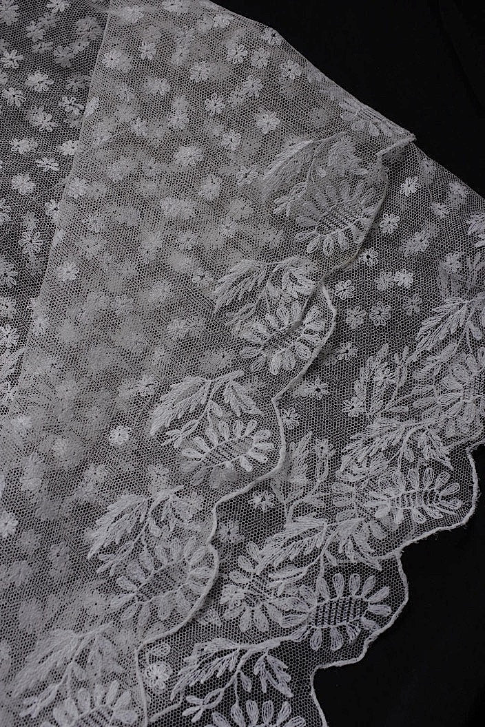 アンティークレース　dentelle ancinne　ショール　 .FR a l'epoque
