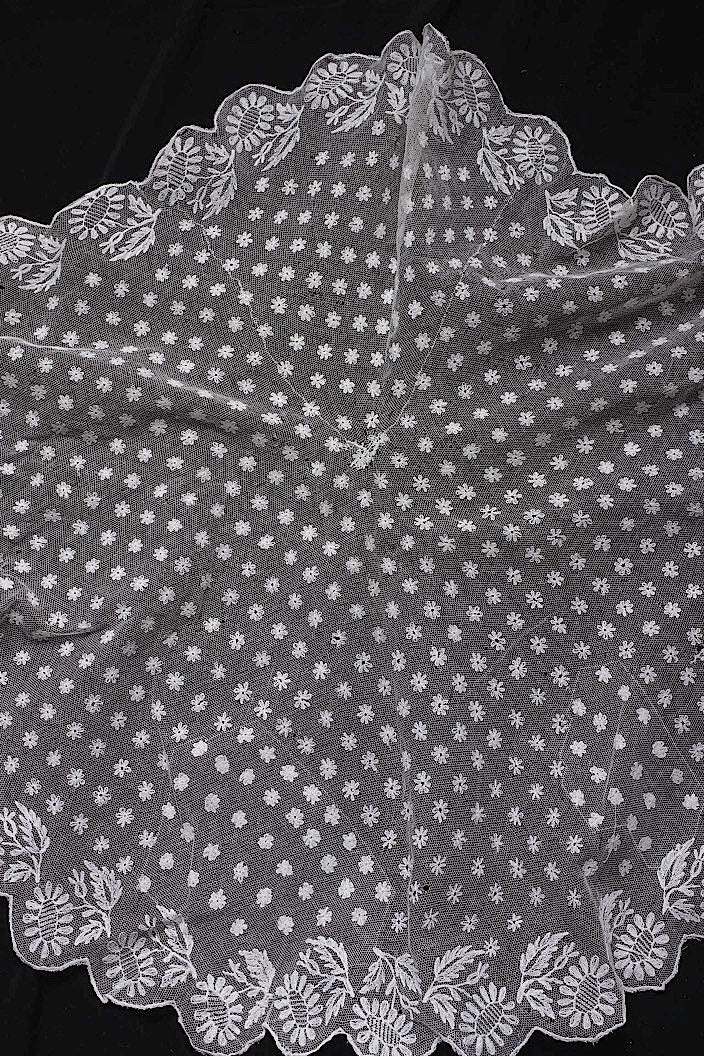 アンティークレース　dentelle ancinne　ショール　 .FR a l'epoque