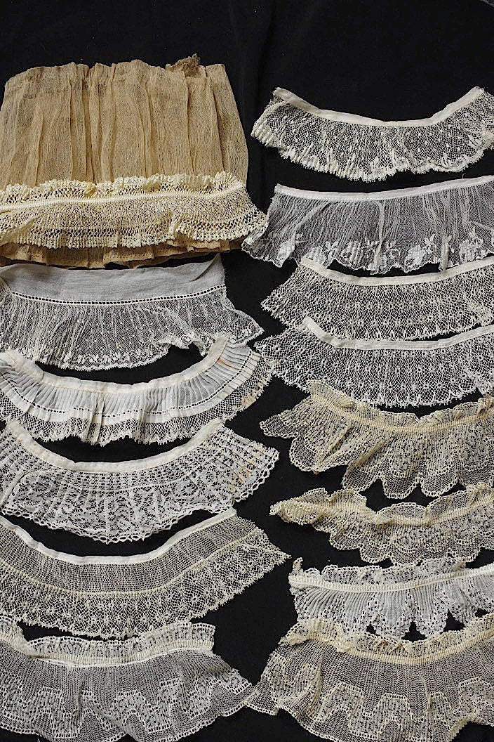 アンティークレース　dentelle ancinne　プリーツレース　14本 .FR a l'epoque