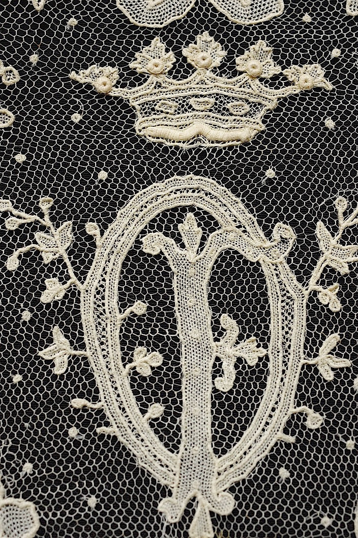 アンティークハンカチ　mouchoir .FR a l'epoque