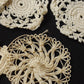 アンティークレース　dentelle ancienne クロシェモチーフ47個+bonnet .FR a l'epoque