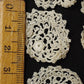 アンティークレース　dentelle ancienne クロシェモチーフ47個+bonnet .FR a l'epoque