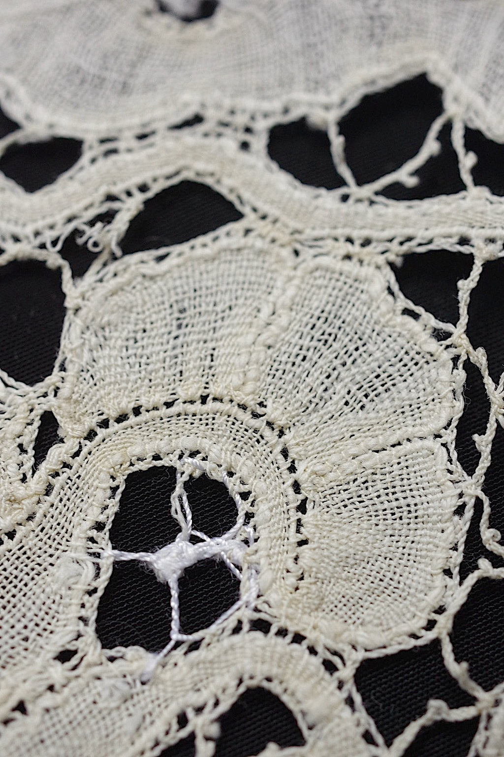 アンティークレースハンカチ　mouchoir  ancien ハンカチ２種 .FR a l'epoque