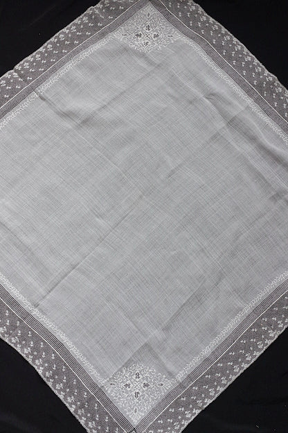 アンティークレースハンカチ　mouchoir  ancien ハンカチ1 .FR a l'epoque