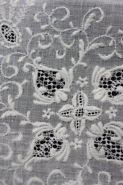 アンティークレースハンカチ　mouchoir  ancien ハンカチ1 .FR a l'epoque