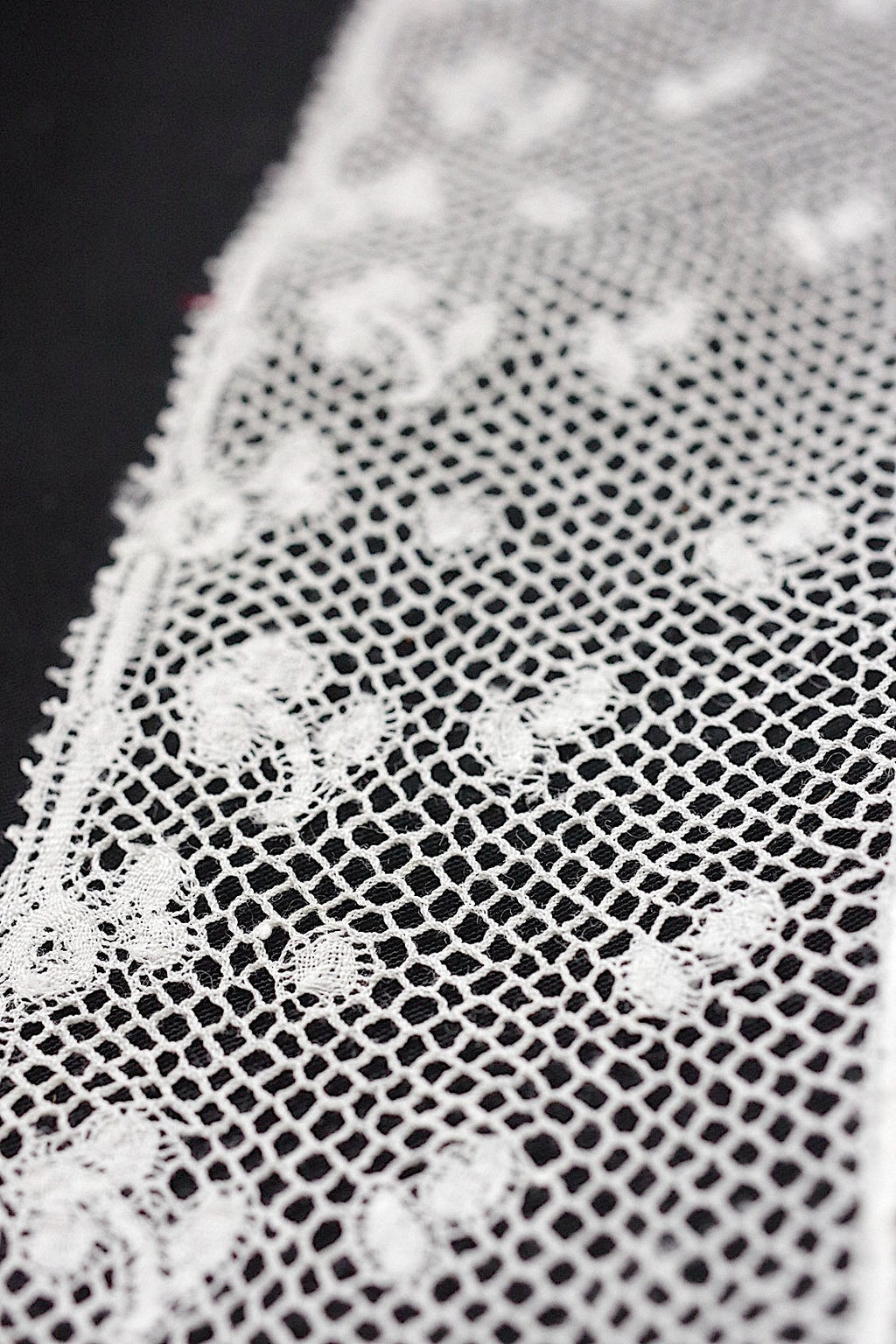 アンティークレースハンカチ　mouchoir  ancien ハンカチ1 .FR a l'epoque