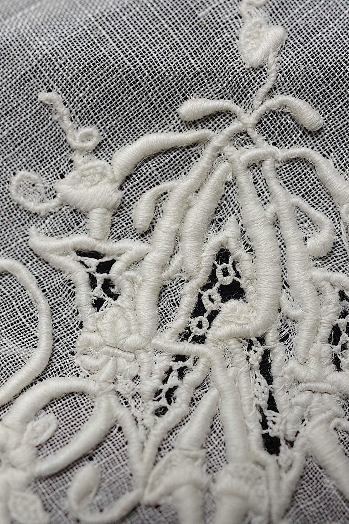 アンティークレースハンカチ　mouchoir  ancien ハンカチ2 .FR a l'epoque