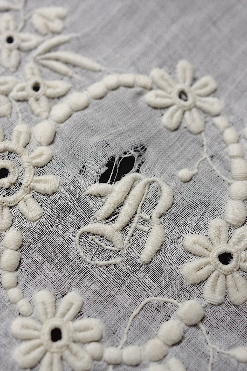 アンティークレースハンカチ　mouchoir ancien ハンカチ3 .FR a l'epoque