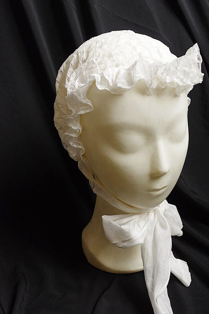 アンティークレース　dentelle ancienne  ボネ .FR a l'epoque