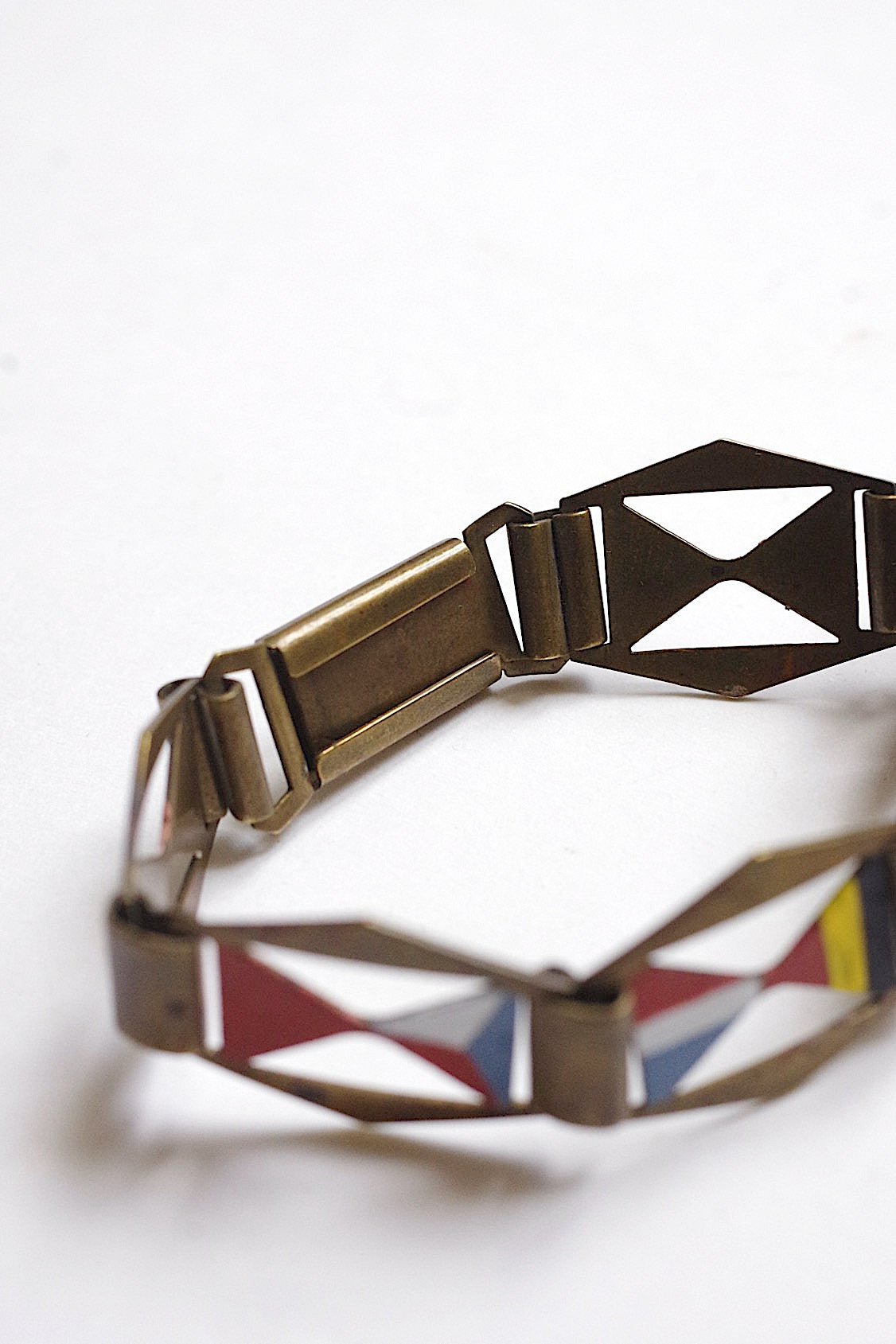 アンティークブレスレット　bracelet　antique 国旗 .FR a l'epoque