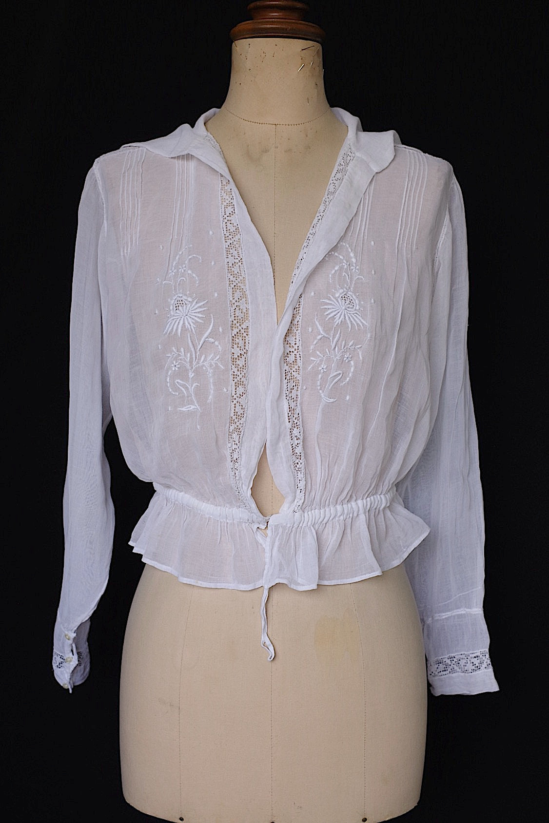 アンティークブラウス　vêtement antique セーラーカラー .FR a l'epoque