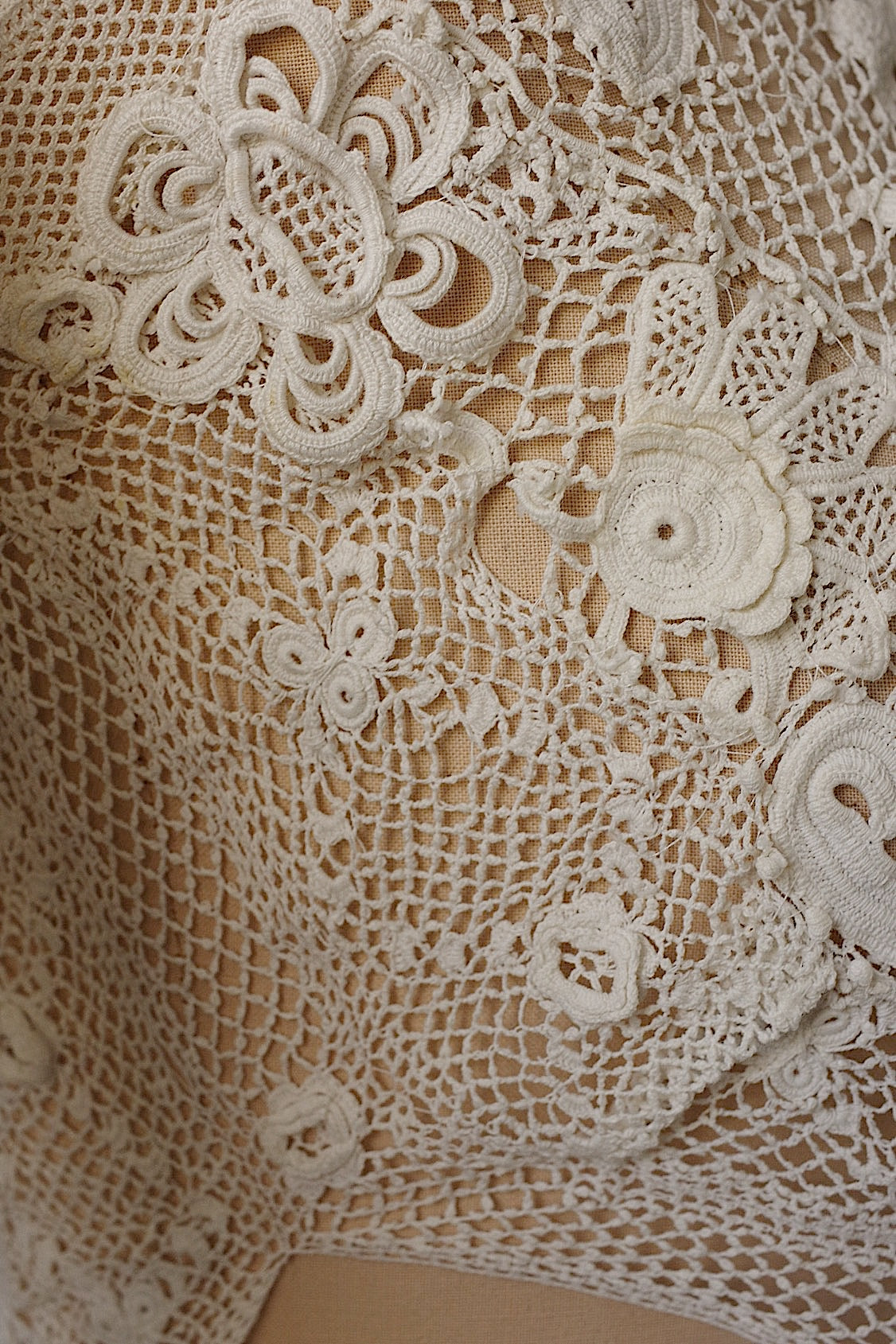 アンティークブラウス　vêtement antique クロシェレーストップ .FR a l'epoque