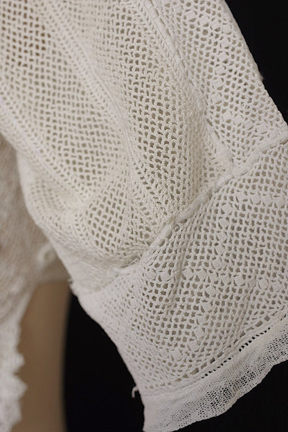 アンティークブラウス　vêtement antique クロシェレーストップ .FR a l'epoque