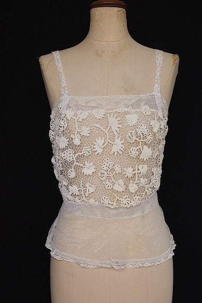 アンティークブラウス　vêtement antique クロシェレーストップ .FR a l'epoque