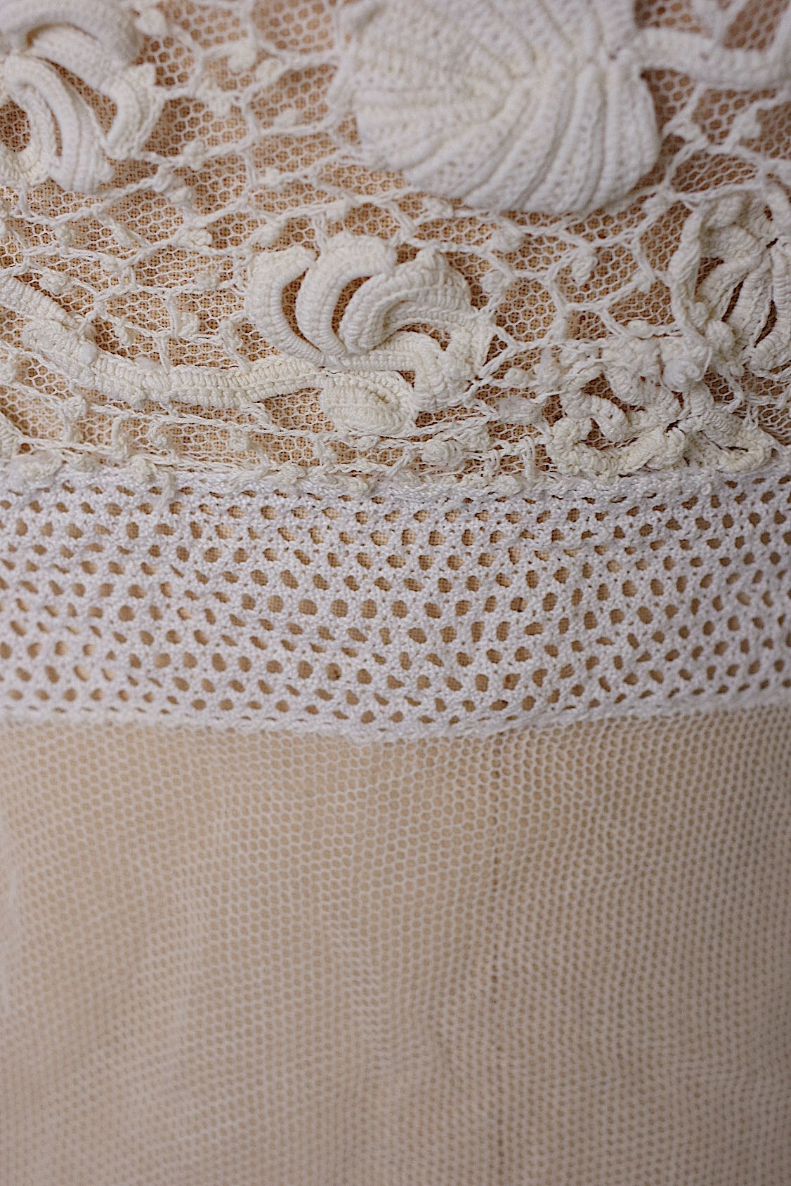 アンティークブラウス　vêtement antique クロシェレーストップ .FR a l'epoque