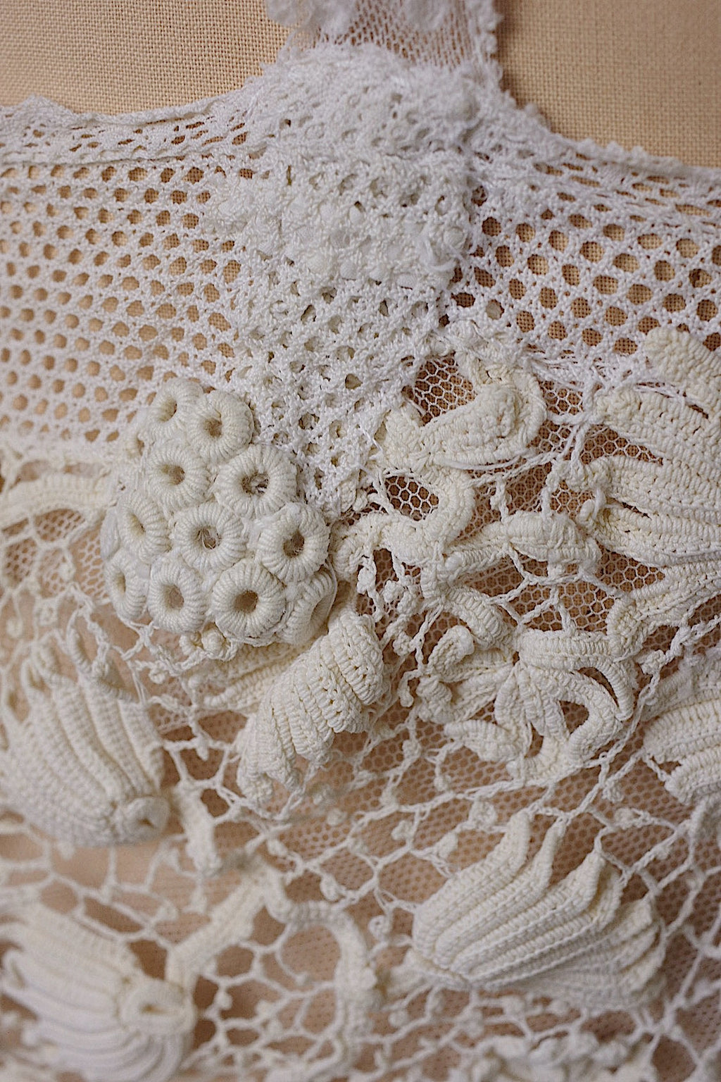 アンティークブラウス　vêtement antique クロシェレーストップ .FR a l'epoque