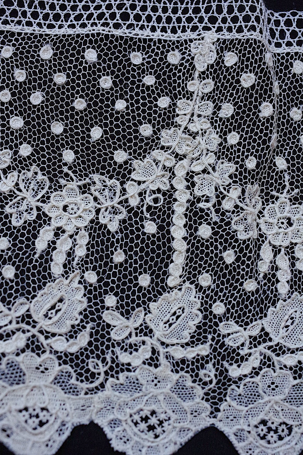 アンティークレース　dentelle ancienne アランソンレース　70cm .FR a l'epoque