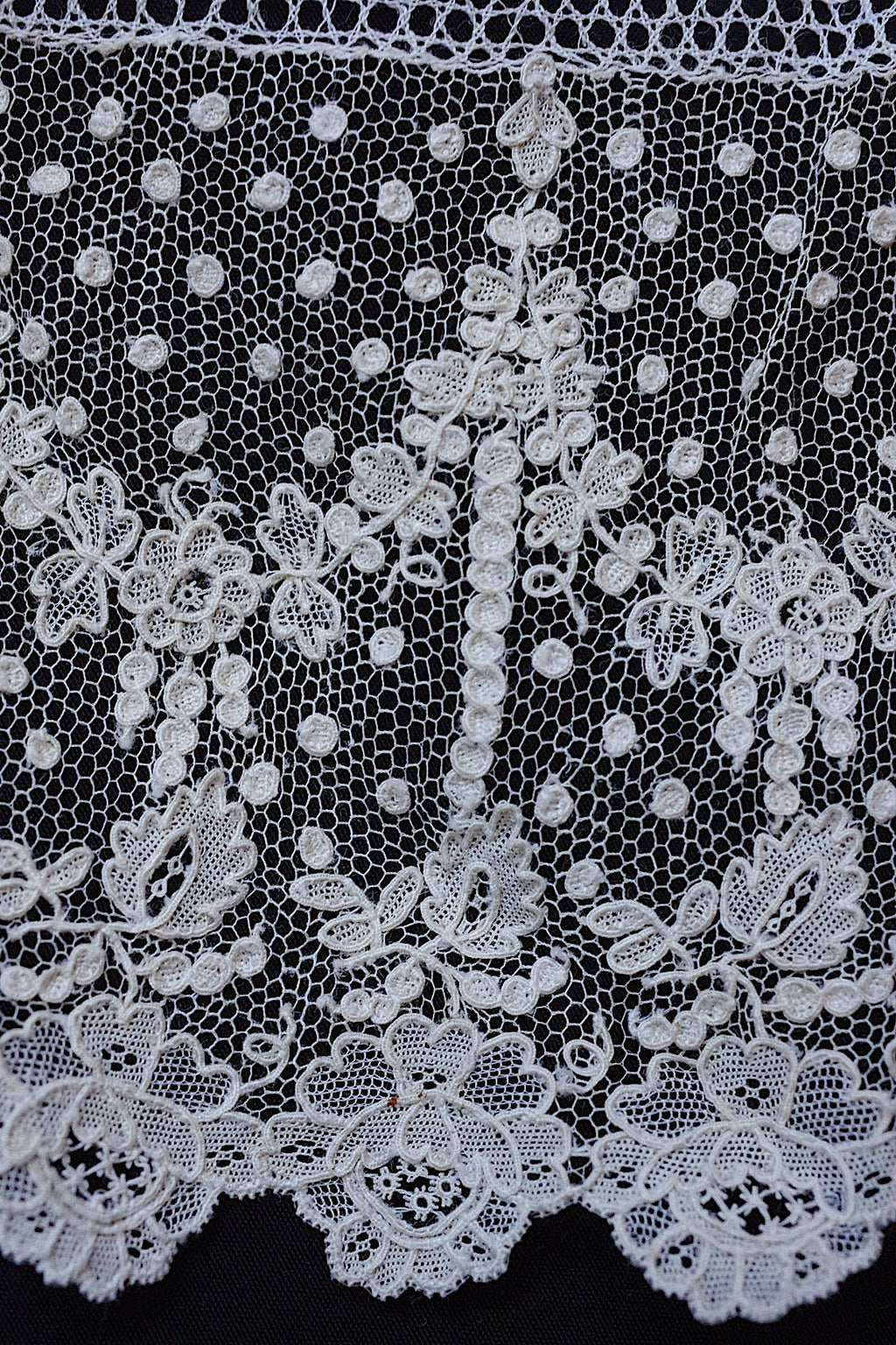 アンティークレース　dentelle ancienne アランソンレース　250cm .FR a l'epoque