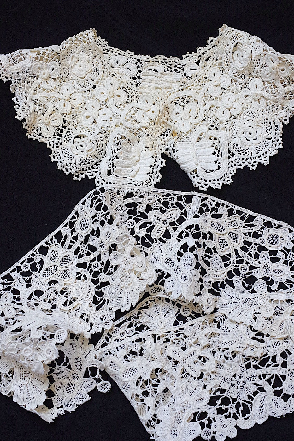 アンティークレース　dentelle ancienne クロシェ、ヴニーズ .FR a l'epoque