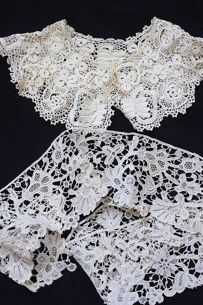 アンティークレース　dentelle ancienne クロシェ、ヴニーズ .FR a l'epoque