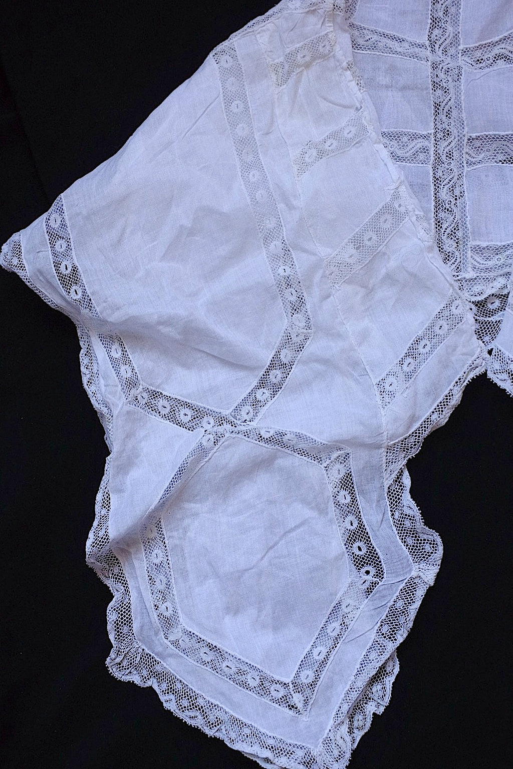 アンティークレース　dentelle ancienne 襟 .FR a l'epoque