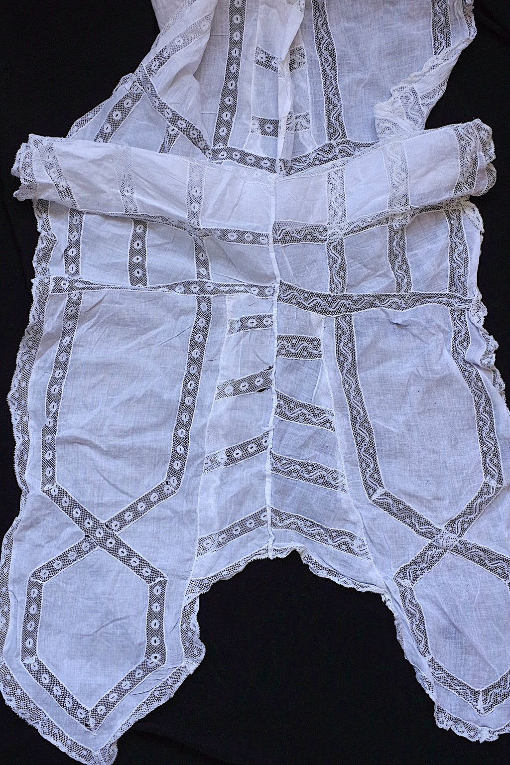 アンティークレース　dentelle ancienne 襟 .FR a l'epoque