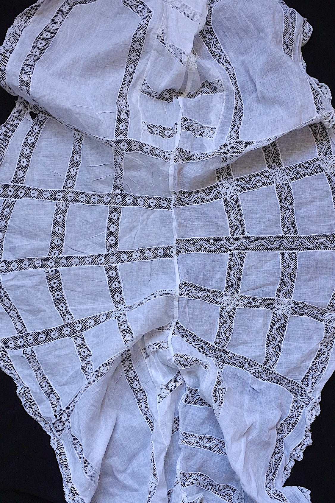 アンティークレース　dentelle ancienne 襟 .FR a l'epoque