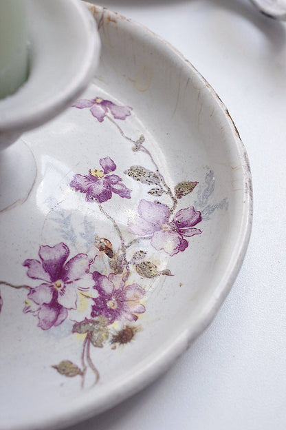 アンティークキャンドル立て　Bougeoir　すみれ .FR a l'epoque